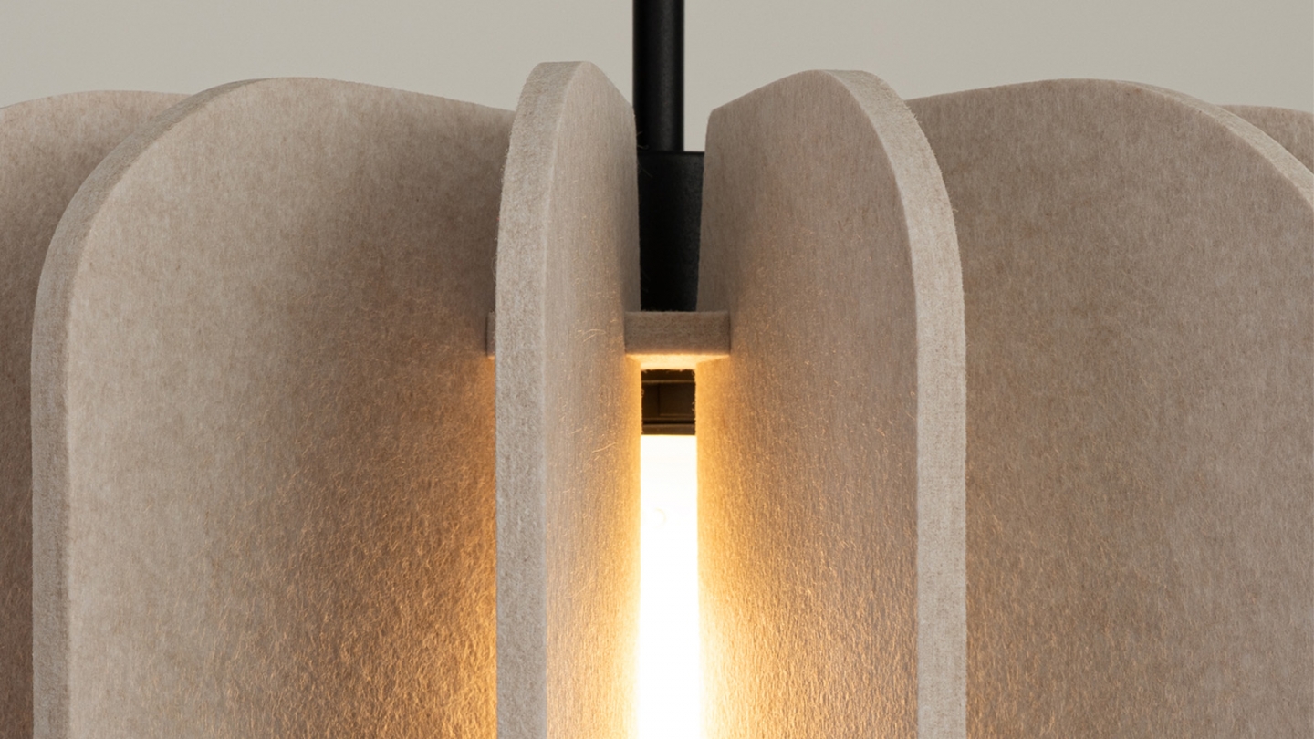 Suspension en feutre beige 45 cm - Mula Suspension en feutre beige 45 cm - Mula