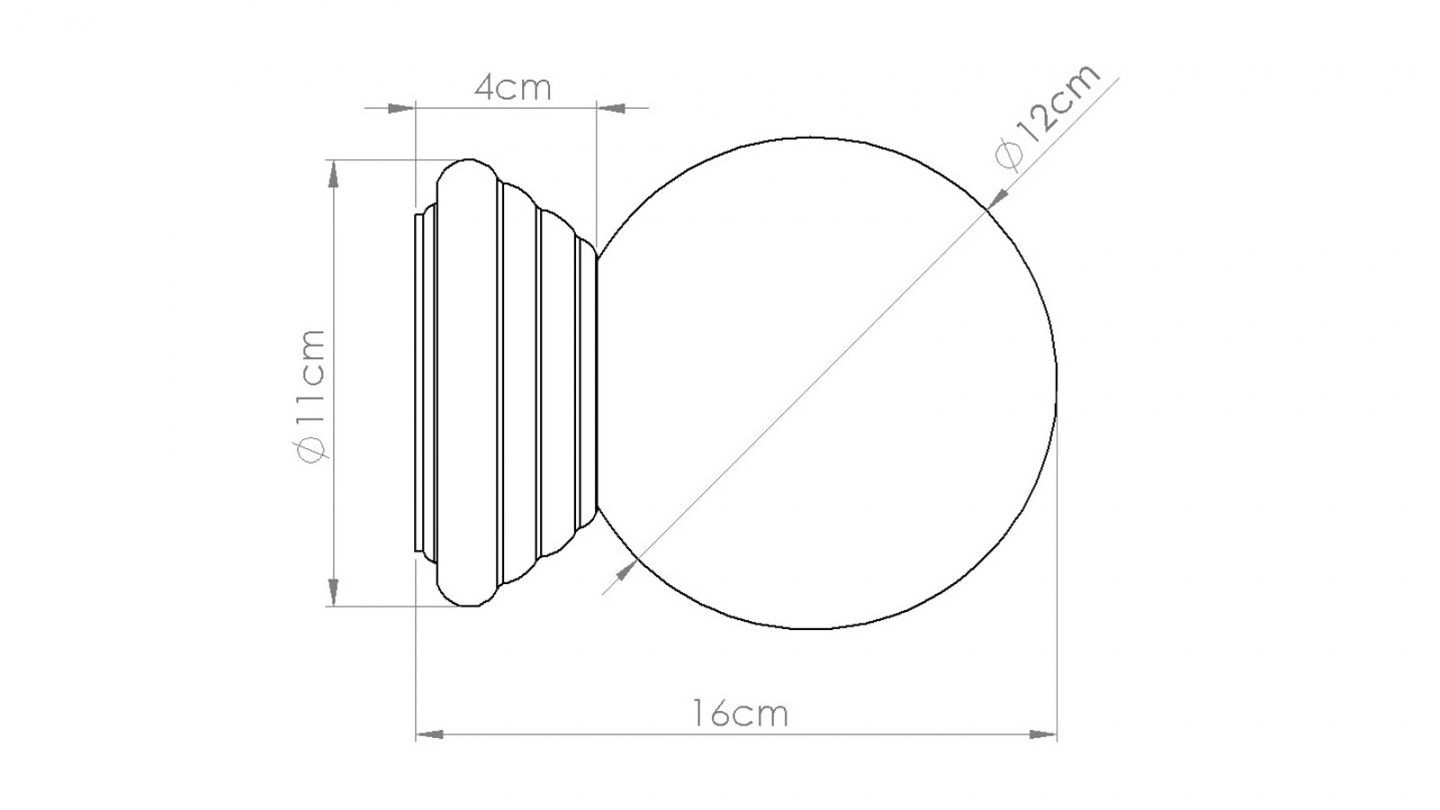 Applique murale en céramique blanche et globe en verre - Zori Applique murale en céramique blanche et globe en verre - Zori