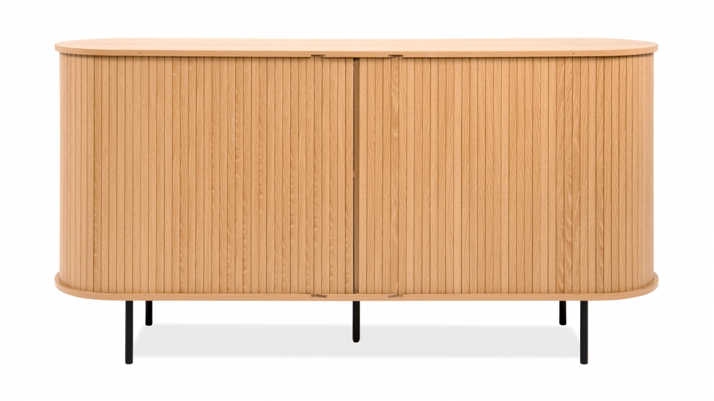 Buffet 2 portes effet Chêne 160 cm - Sora Buffet 2 portes effet Chêne 160 cm - Sora