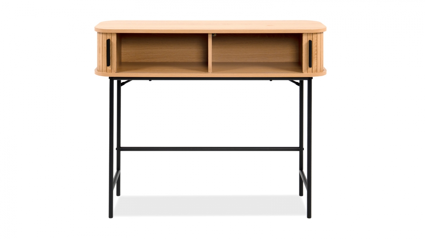 Console 2 portes effet Chêne 100 cm - Sora Console 2 portes effet Chêne 100 cm - Sora