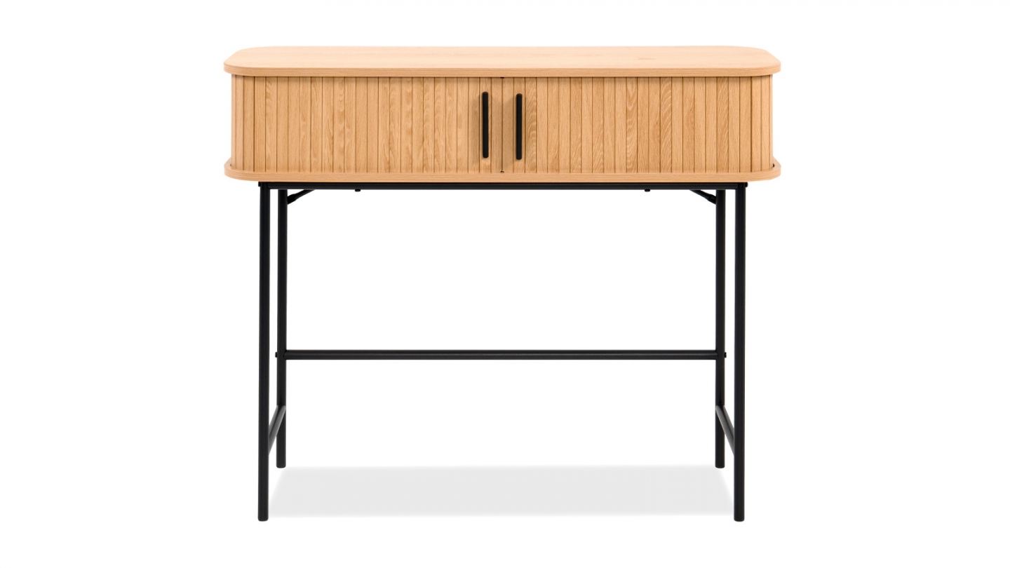 Console 2 portes effet Chêne 100 cm - Sora Console 2 portes effet Chêne 100 cm - Sora