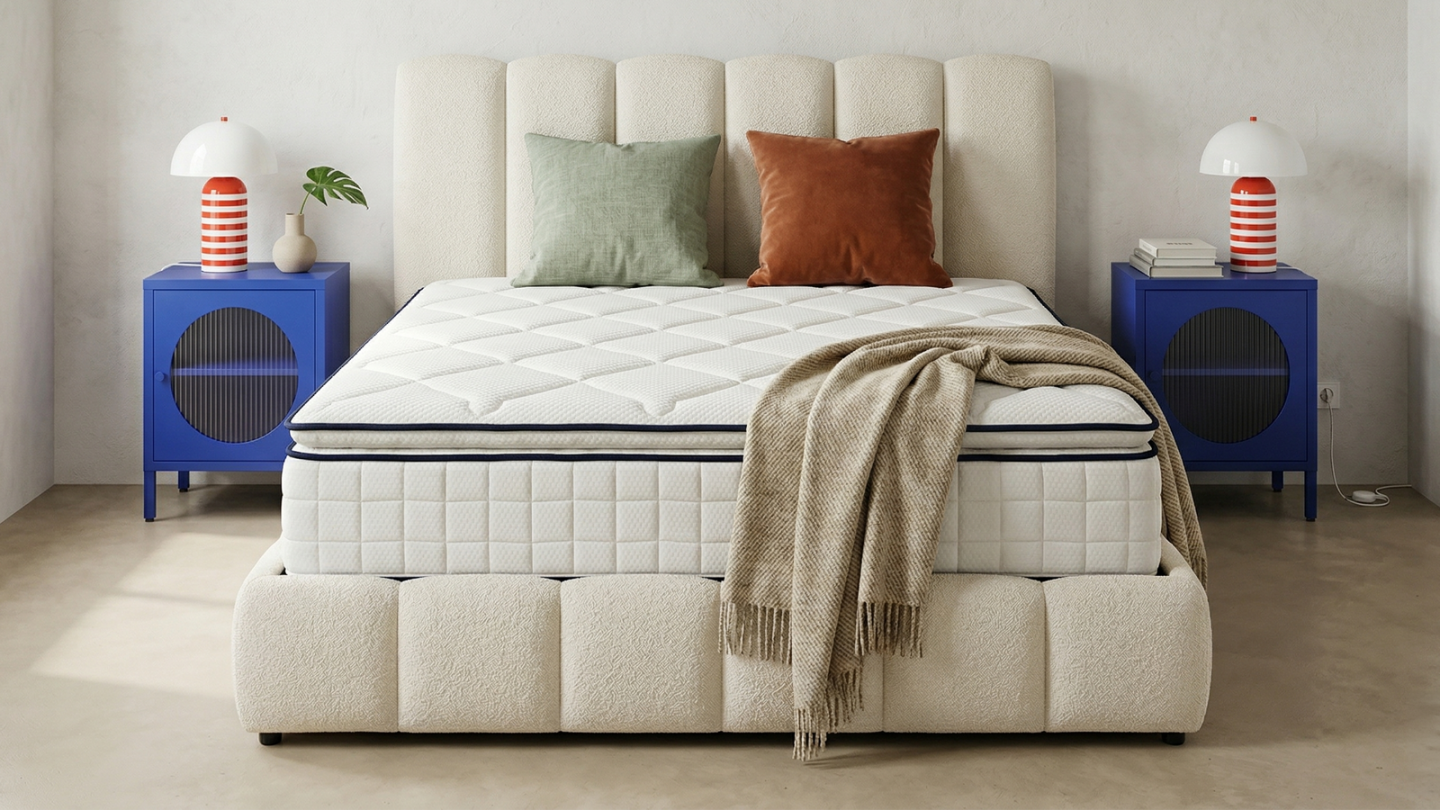 Matelas mousse 160x200 cm avec surmatelas intégré - 7 zones de confort - Confort Signature Matelas mousse 160x200 cm avec surmatelas intégré - 7 zones de confort - Confort Signature