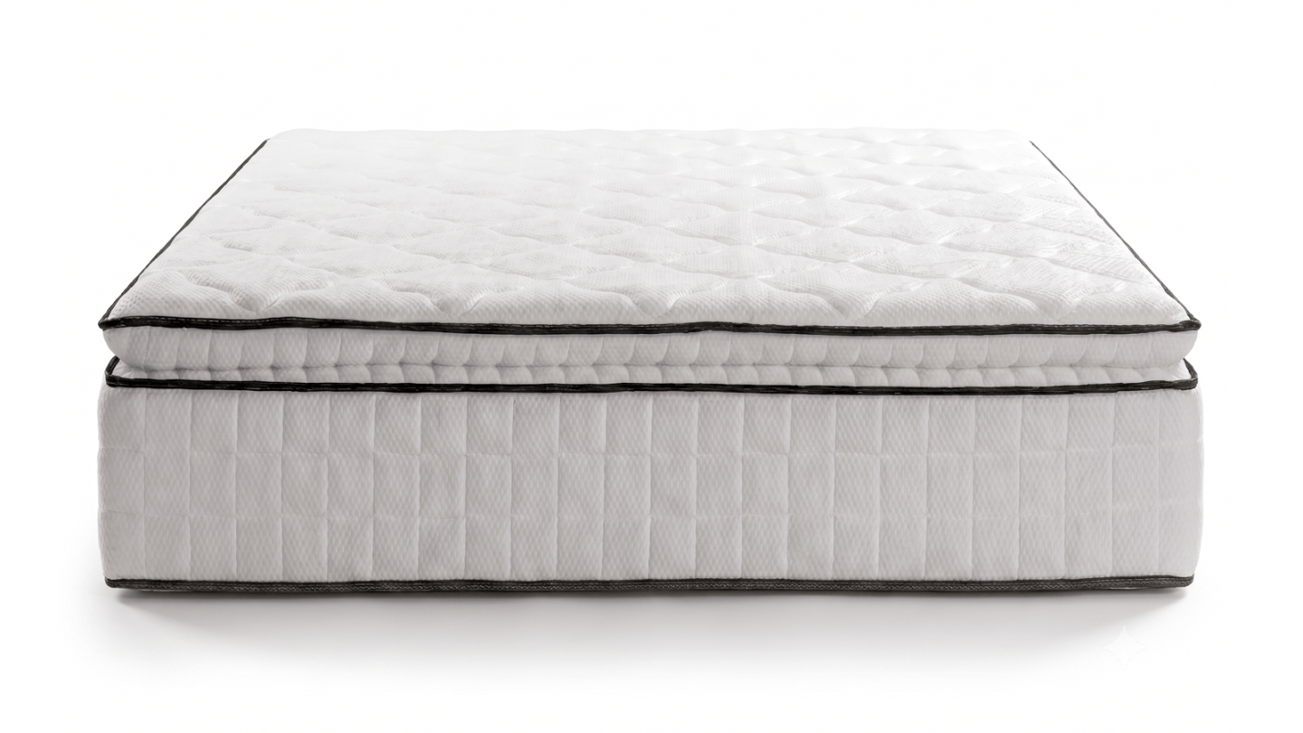 Matelas à ressorts ensachés 160x200 cm avec surmatelas intégré - Confort Palace Matelas à ressorts ensachés 160x200 cm avec surmatelas intégré - Confort Palace