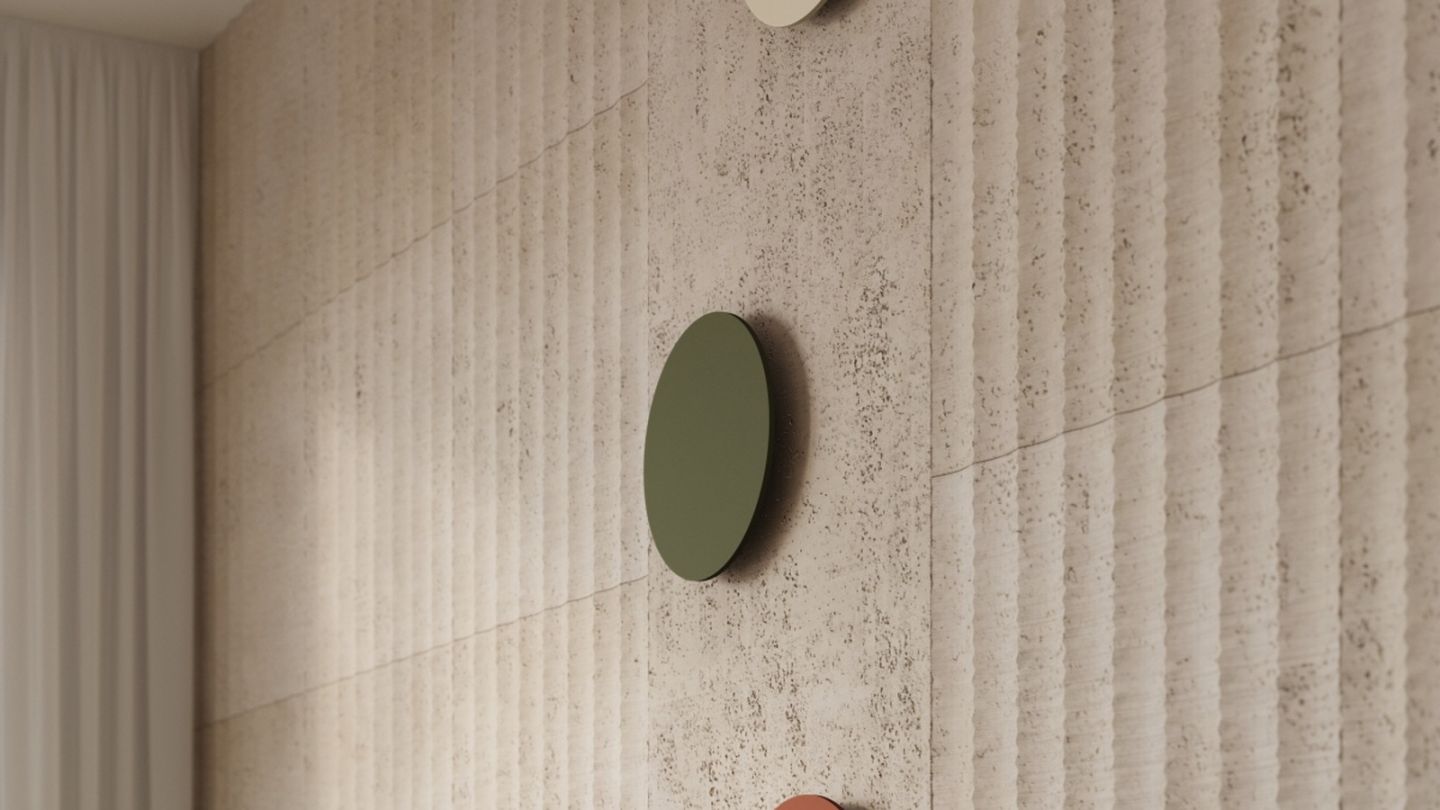 Applique murale ronde vert olive LED 3000K - Borgen Applique murale ronde vert olive LED 3000K - Borgen