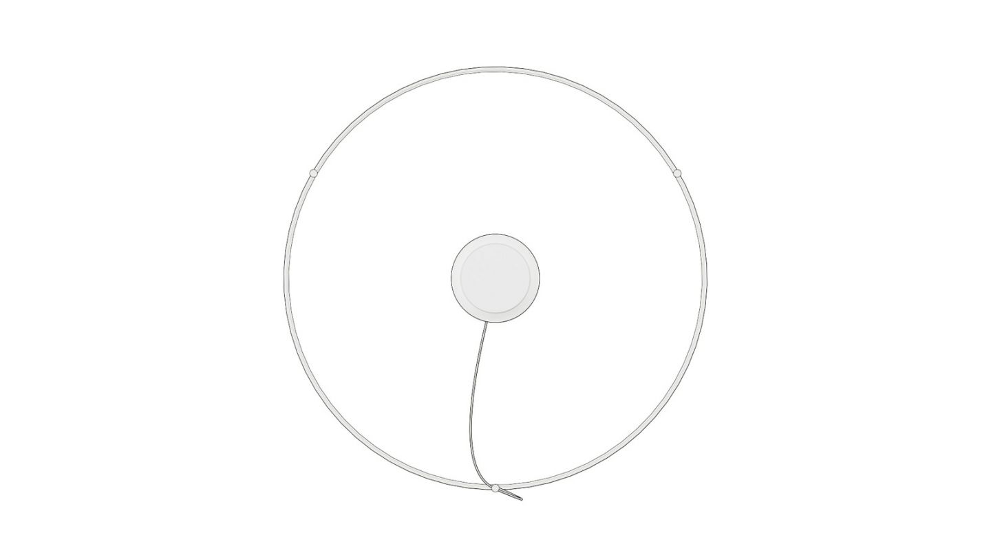 Suspension ronde blanche à Led 78 cm - 4000K - Rio Suspension ronde blanche à Led 78 cm - 4000K - Rio