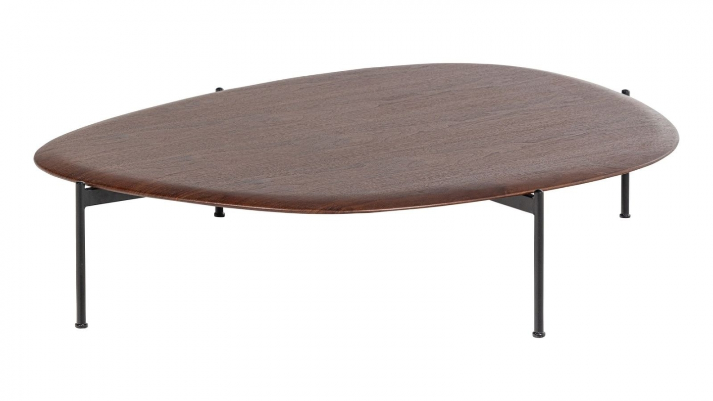 Table basse organique effet bois brun 121 cm - Kota Table basse organique effet bois brun 121 cm - Kota