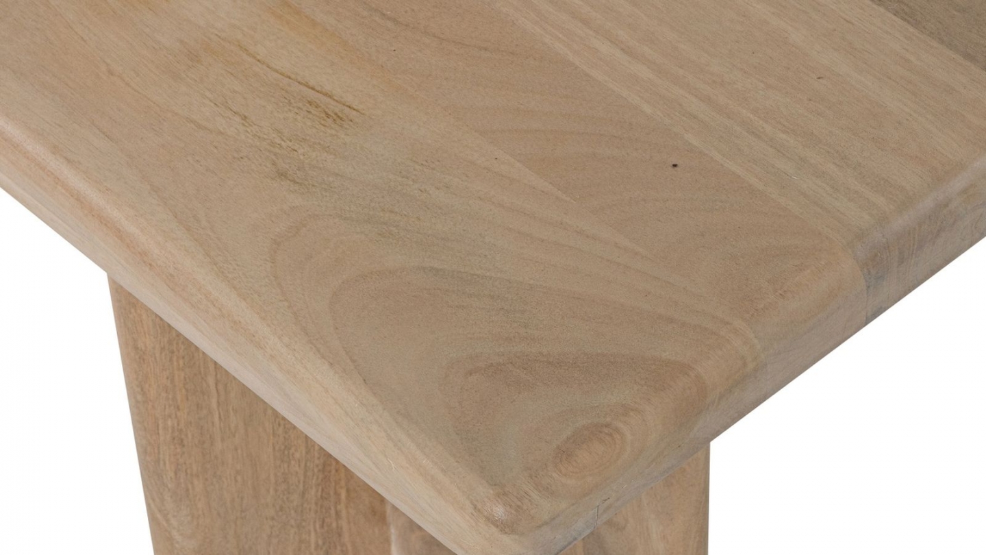 Console rectangulaire en bois de manguier clair 135 cm - Ato Console rectangulaire en bois de manguier clair 135 cm - Ato