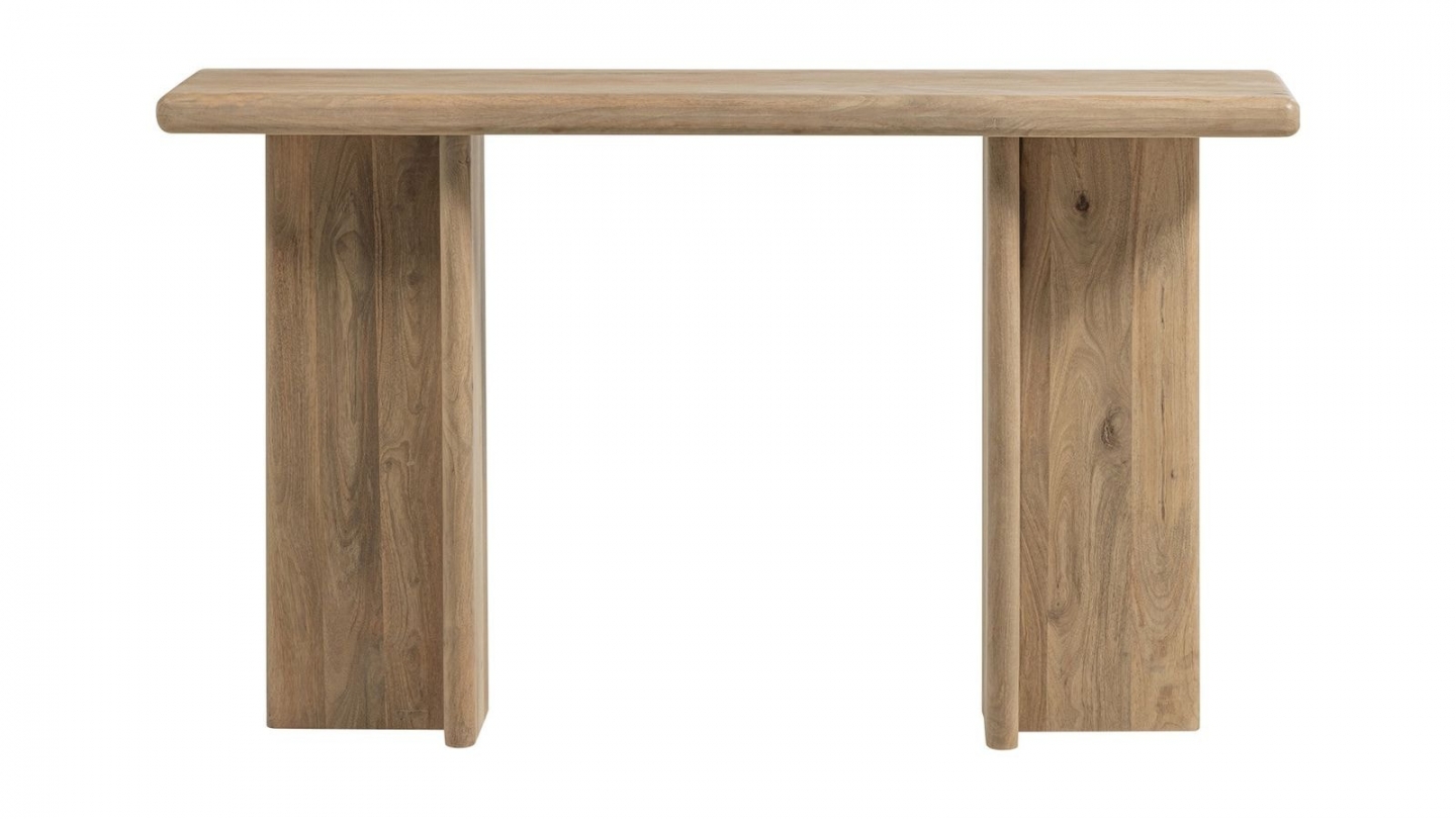 Console rectangulaire en bois de manguier clair 135 cm - Ato Console rectangulaire en bois de manguier clair 135 cm - Ato
