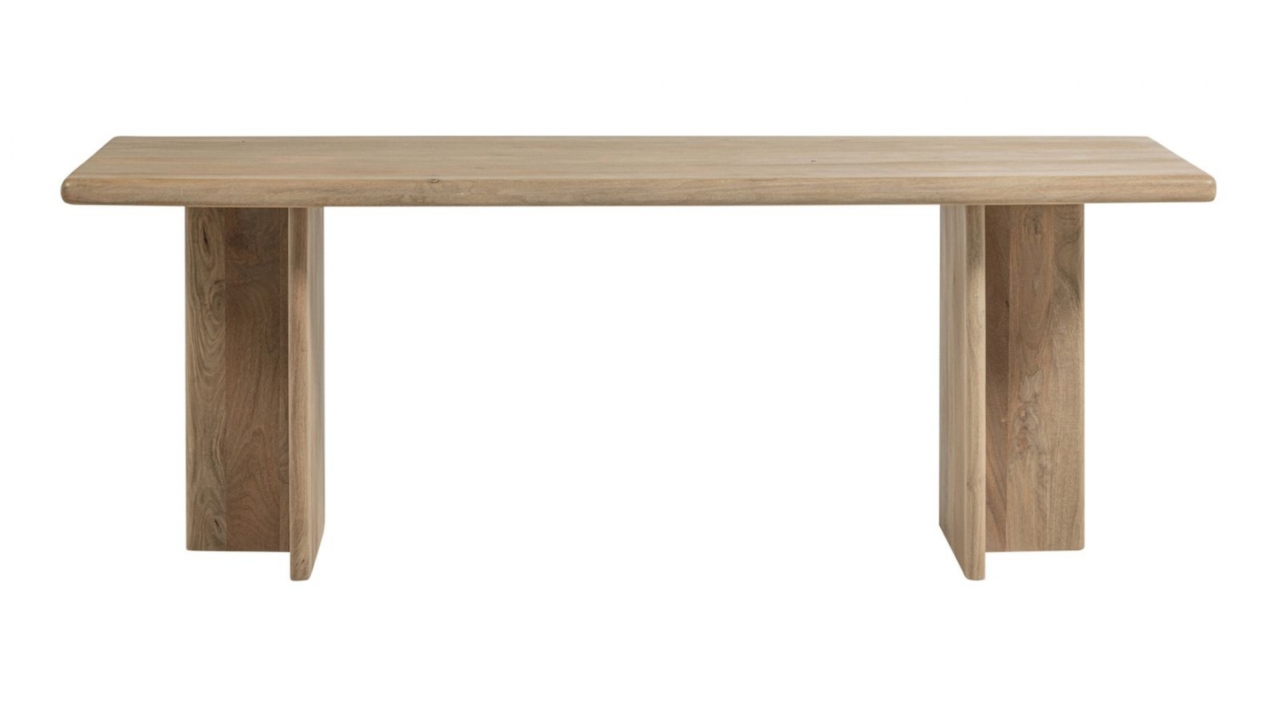 Table à manger rectangulaire en bois de manguier clair 180 cm - Ato Table à manger rectangulaire en bois de manguier clair 180 cm - Ato