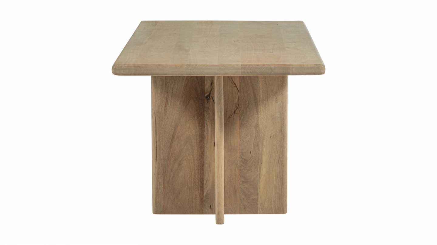 Table à manger rectangulaire en bois de manguier clair 180 cm - Ato Table à manger rectangulaire en bois de manguier clair 180 cm - Ato