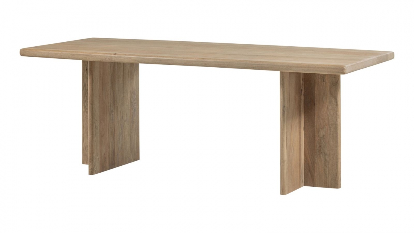 Table à manger rectangulaire en bois de manguier clair 180 cm - Ato Table à manger rectangulaire en bois de manguier clair 180 cm - Ato