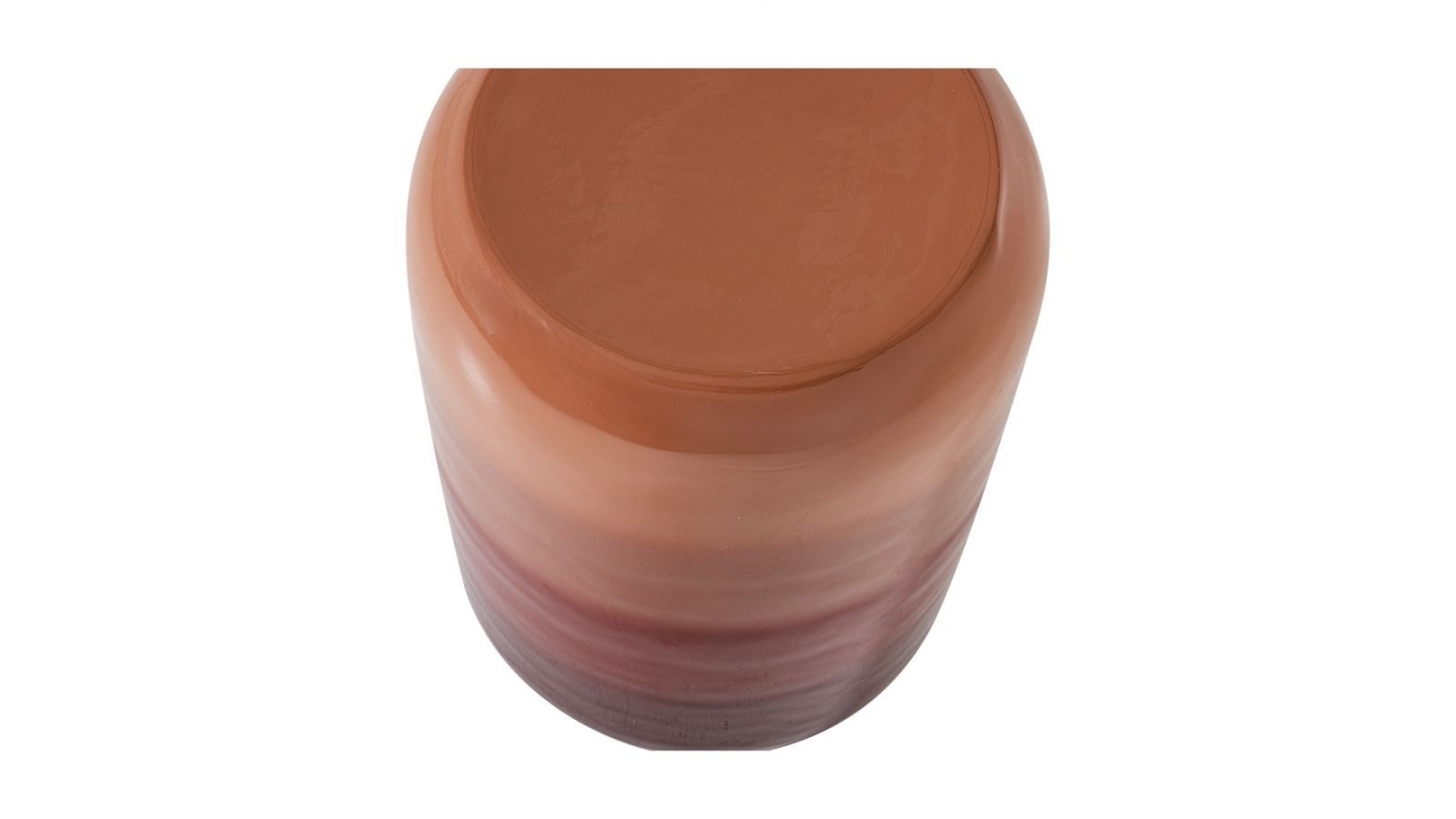 Table d'appoint cylindrique en métal dégradé multicolore Ø36 cm - Nuro Table d'appoint cylindrique en métal dégradé multicolore Ø36 cm - Nuro