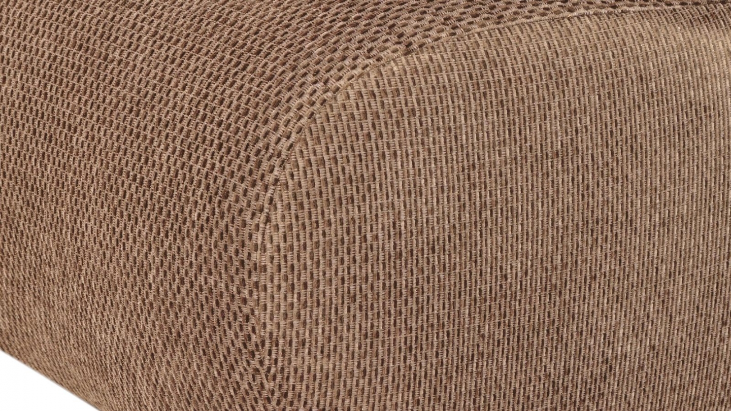 Fauteuil en tissu chenille chenille brun clair - Nomu Fauteuil en tissu chenille chenille brun clair - Nomu