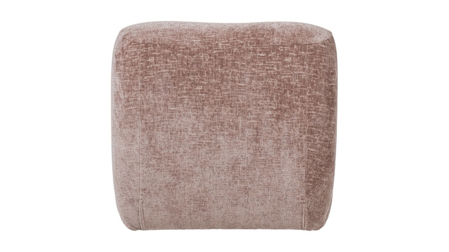 Fauteuil en velours effet craquelé rose poudré - Nomu Fauteuil en velours effet craquelé rose poudré - Nomu