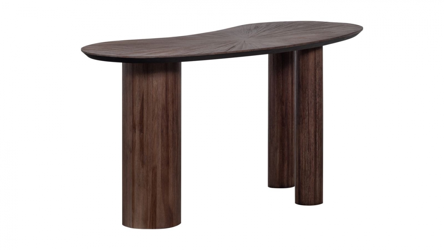 Console / Bureau organique en teck recyclé brun 150 cm - Sun Console / Bureau organique en teck recyclé brun 150 cm - Sun