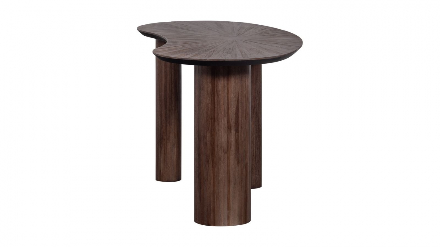 Console / Bureau organique en teck recyclé brun 150 cm - Sun Console / Bureau organique en teck recyclé brun 150 cm - Sun
