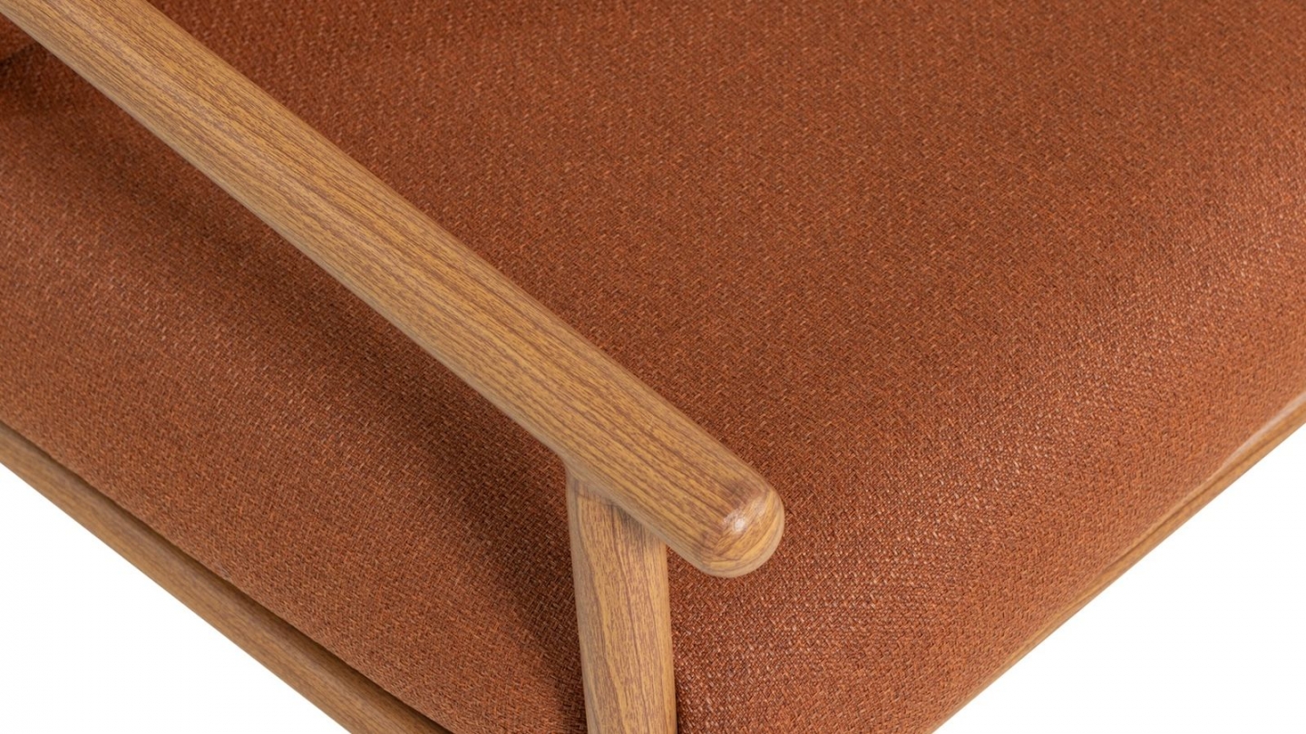 Salon de jardin d'angle modulable 5/6 places en aluminium terracotta - Cavero Salon de jardin d'angle modulable 5/6 places en aluminium terracotta - Cavero