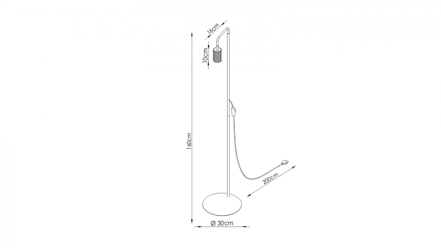 Lampadaire en aluminium terracotta 160 cm - Karbon Lampadaire en aluminium terracotta 160 cm - Karbon