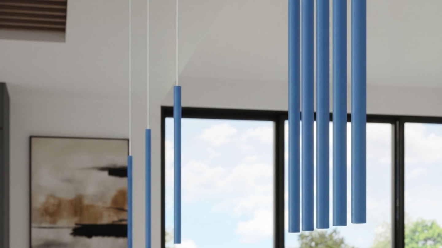Suspension en métal bleu azur - Pastelo Suspension en métal bleu azur - Pastelo