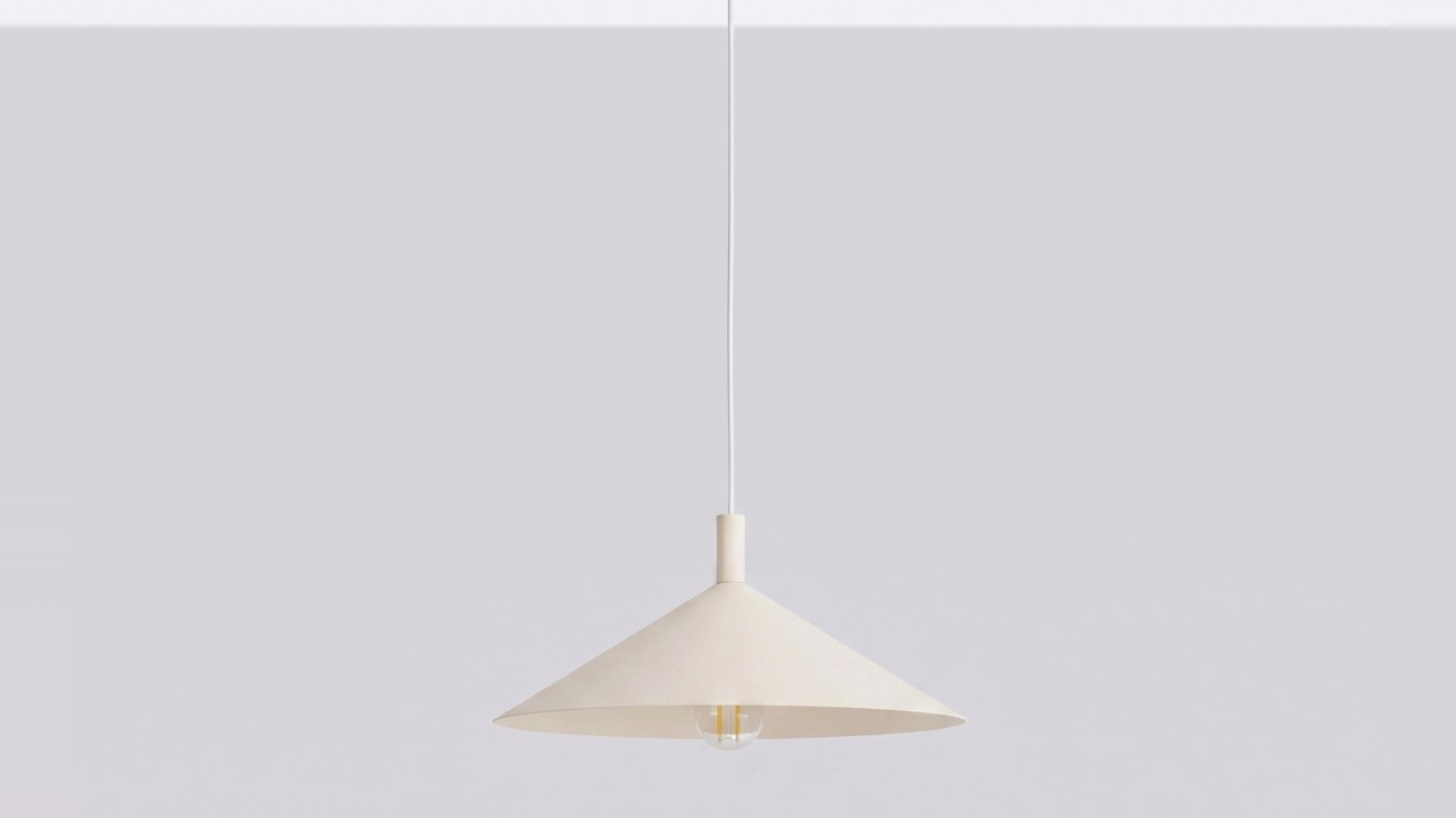 Suspension en métal beige 40 cm - Nox Suspension en métal beige 40 cm - Nox