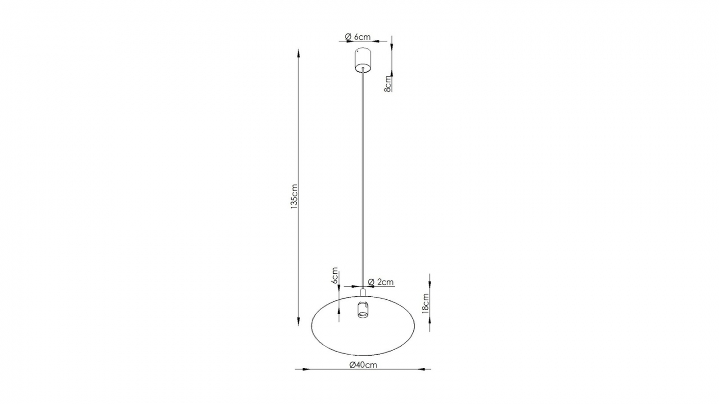 Suspension en métal beige 40 cm - Nox Suspension en métal beige 40 cm - Nox