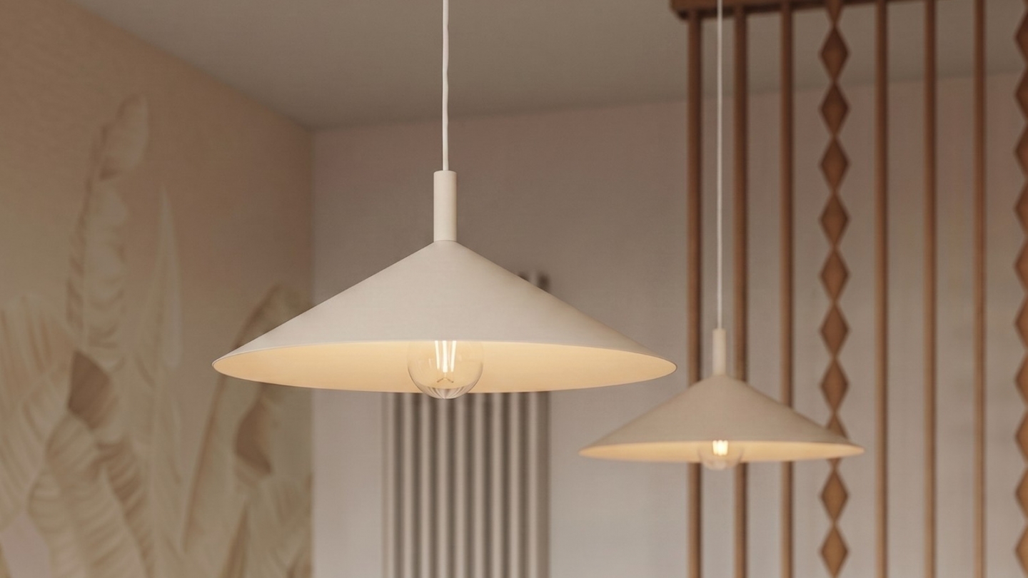 Suspension en métal beige 40 cm - Nox Suspension en métal beige 40 cm - Nox