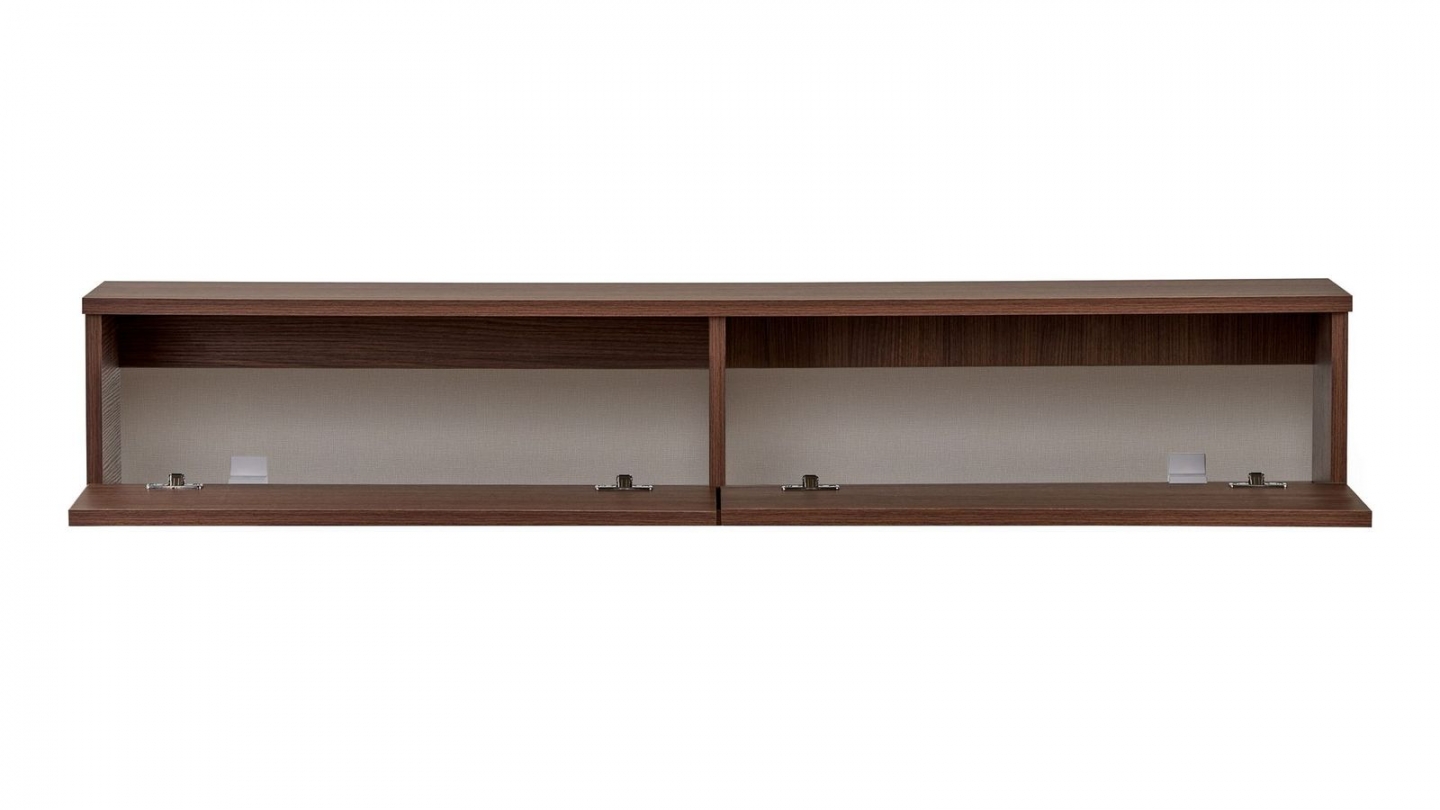 Meuble TV 2 portes effet noyer 140 cm - Farel Meuble TV 2 portes effet noyer 140 cm - Farel
