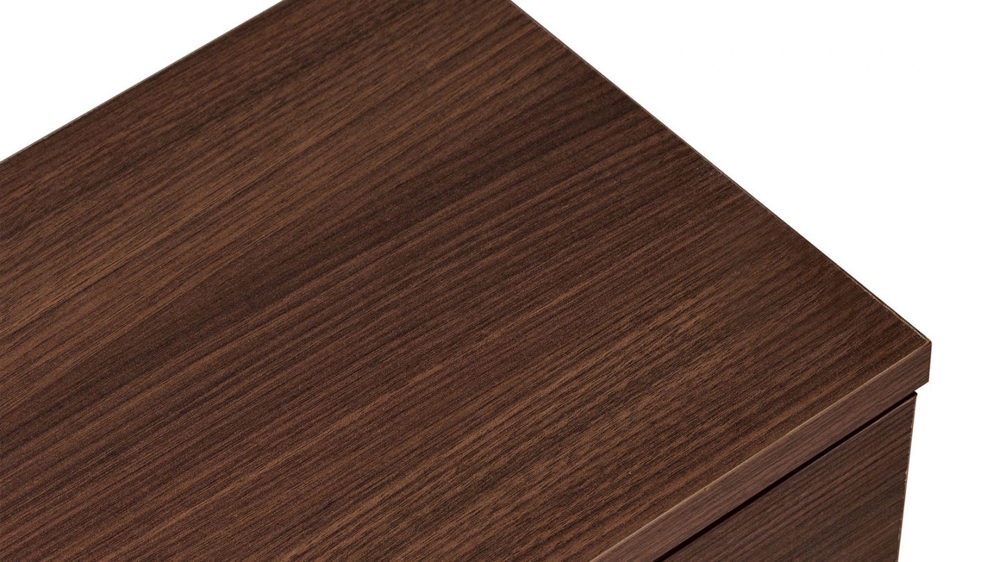 Meuble TV 2 portes effet noyer 140 cm - Farel Meuble TV 2 portes effet noyer 140 cm - Farel