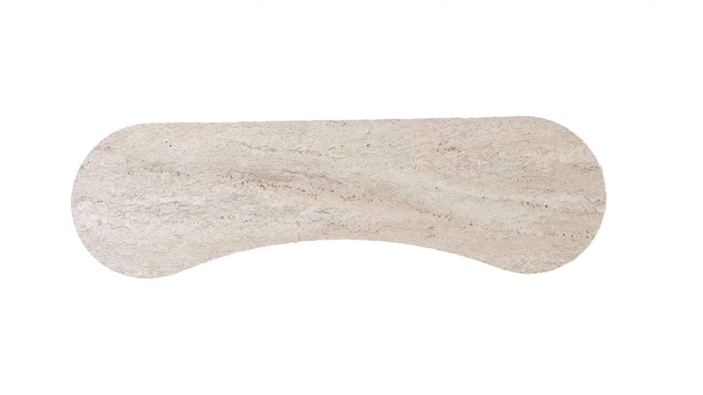 Console effet travertin 120 cm - Elina Console effet travertin 120 cm - Elina