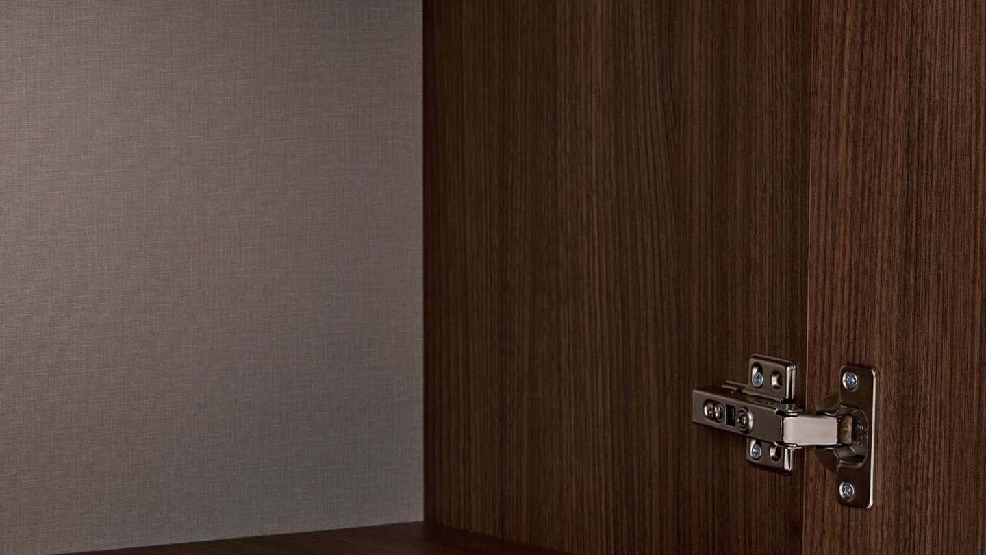 Meuble TV 2 portes 2 niches effet noyer 180 cm - Marno Meuble TV 2 portes 2 niches effet noyer 180 cm - Marno