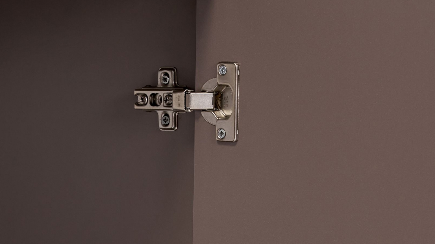 Meuble TV 4 portes taupe 180 cm - Vela Meuble TV 4 portes taupe 180 cm - Vela