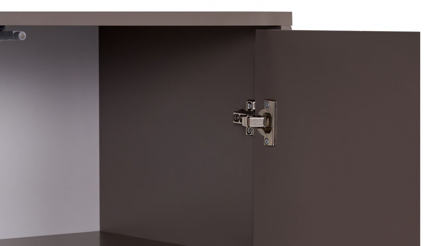 Buffet 4 portes taupe 180 cm - Tiva Buffet 4 portes taupe 180 cm - Tiva
