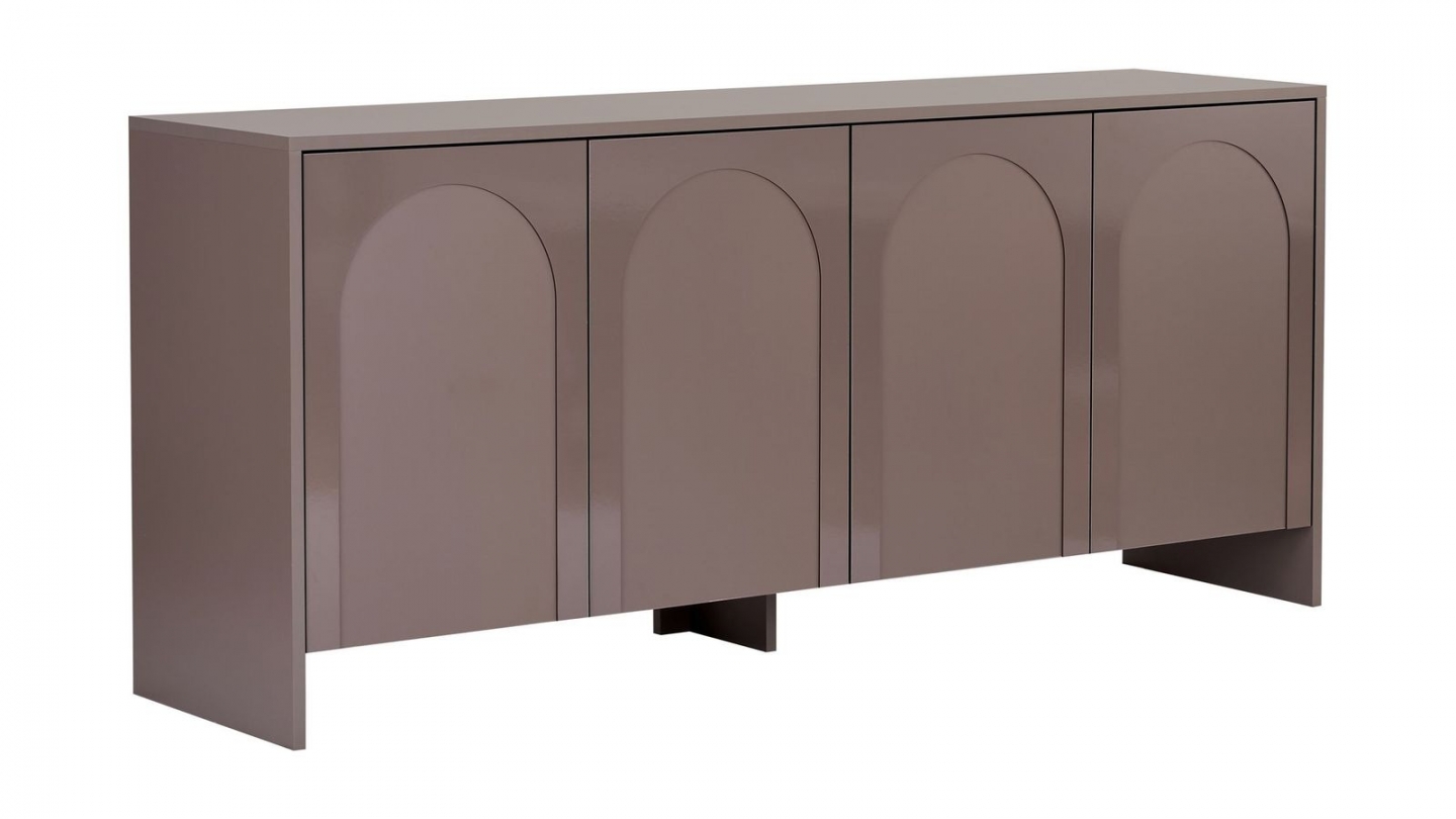 Buffet 4 portes taupe 180 cm - Tiva Buffet 4 portes taupe 180 cm - Tiva