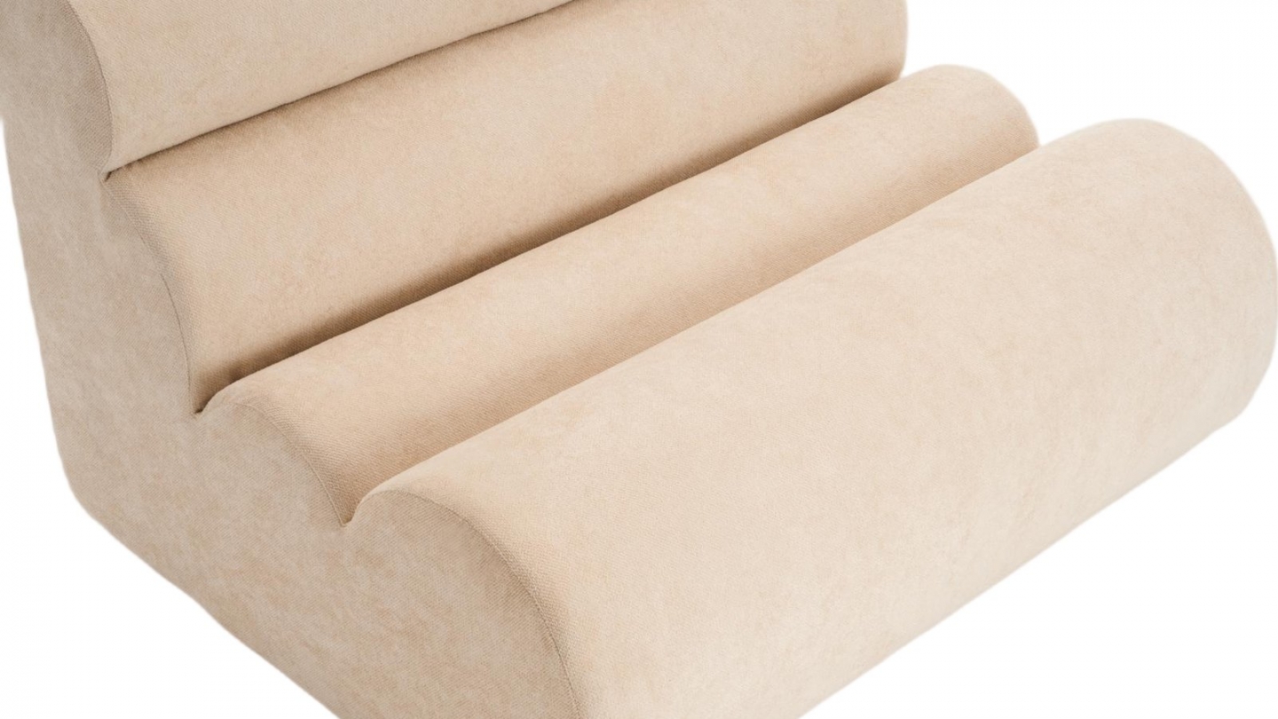 Banquette compressée 2 places en tissu chenille beige - Billie Banquette compressée 2 places en tissu chenille beige - Billie
