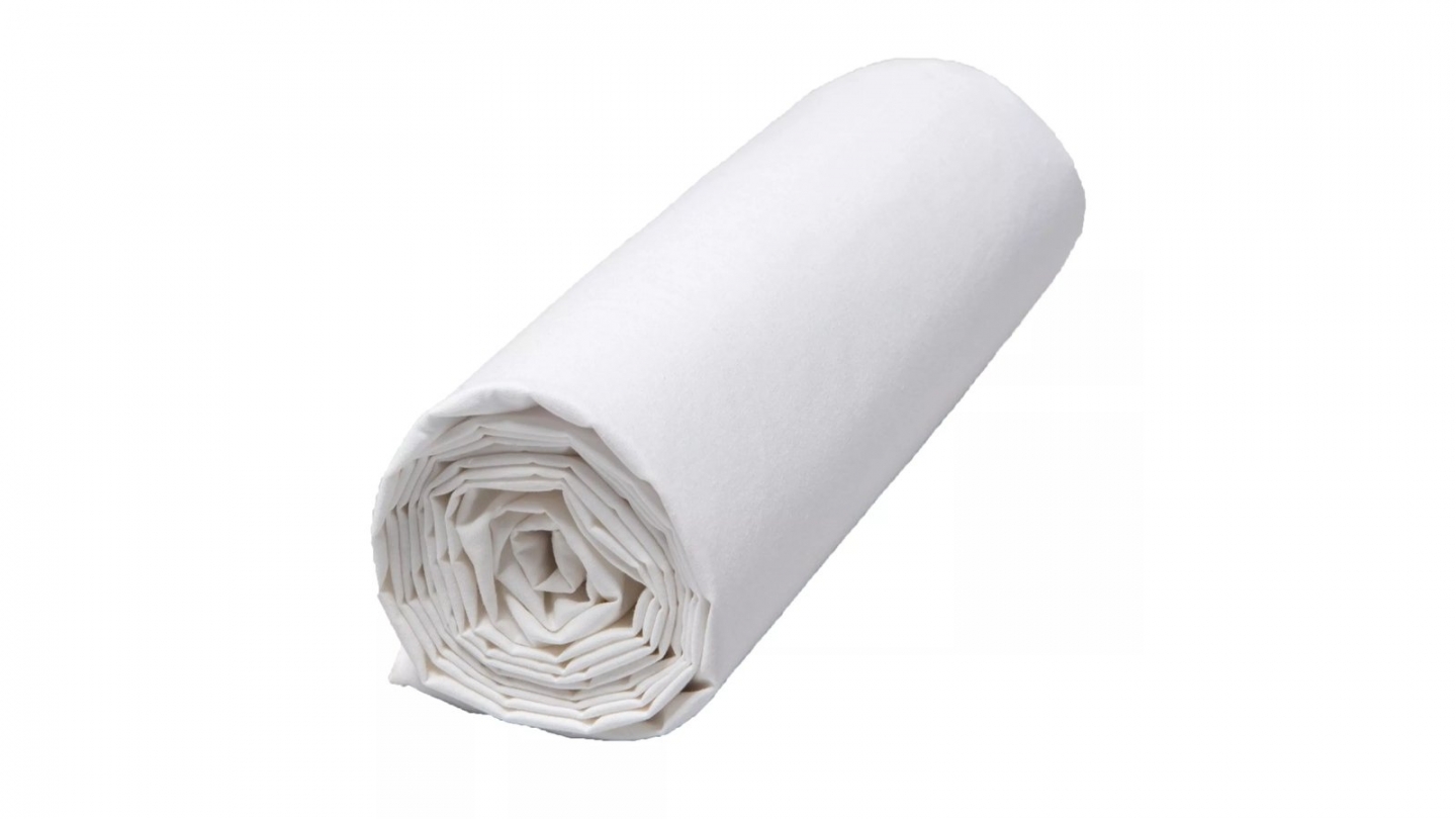 Drap Housse en percale de coton blanc 140x200 cm - Venezia Drap Housse en percale de coton blanc 140x200 cm - Venezia