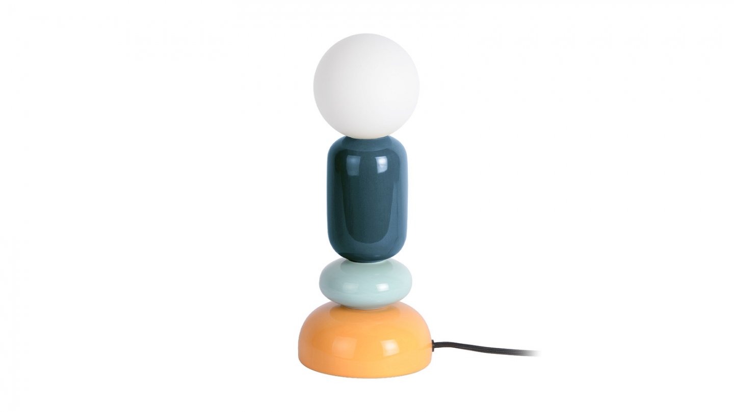 Lampe à poser décorative multicolore orange - Burano Lampe à poser décorative multicolore orange - Burano