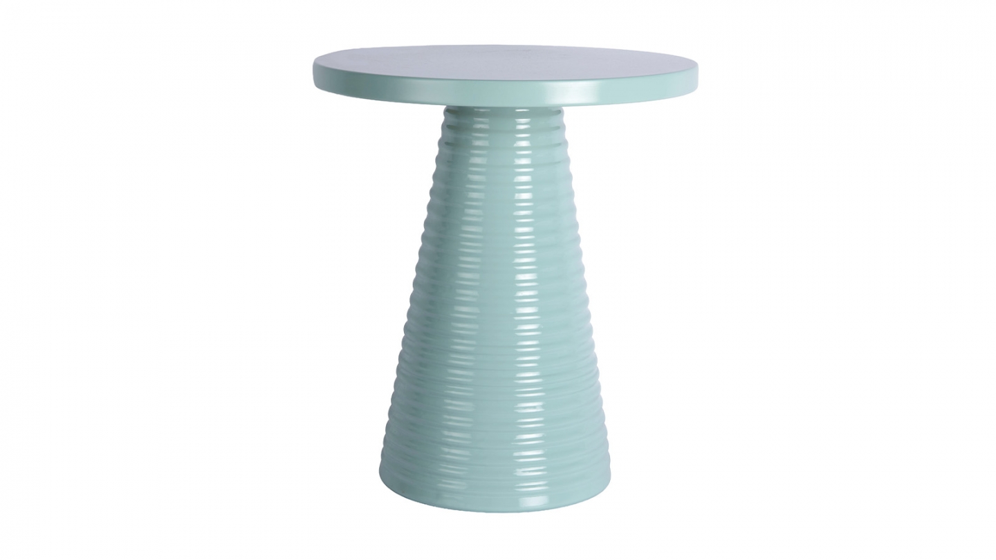 Table d'appoint en métal bleu - Catania Table d'appoint en métal bleu - Catania