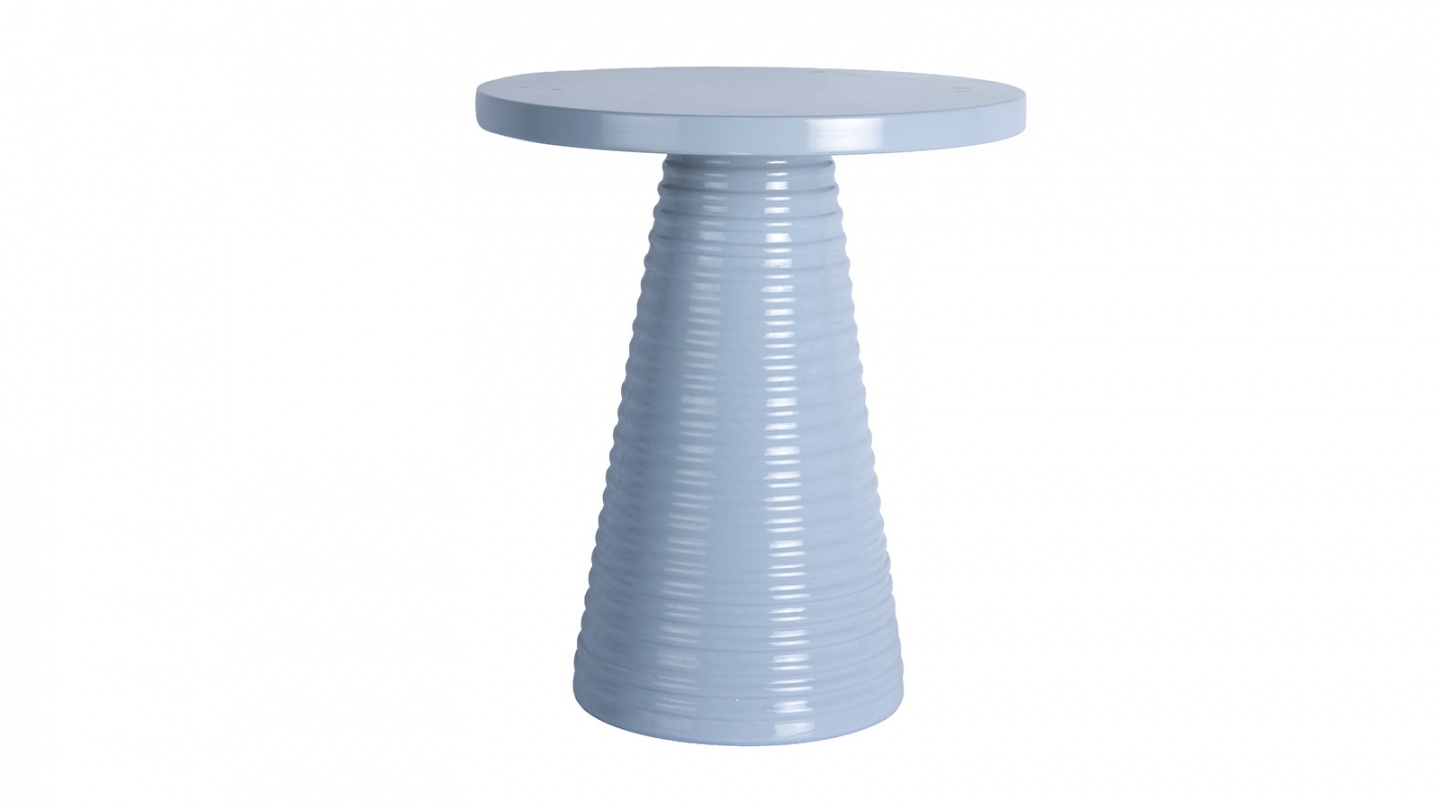Table d'appoint en métal bleu pâle - Catania Table d'appoint en métal bleu pâle - Catania