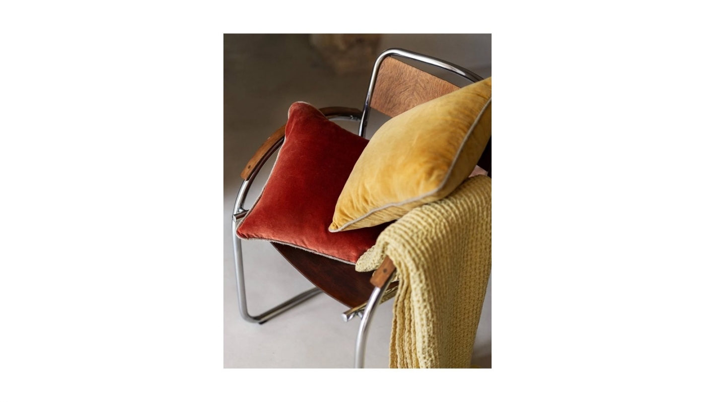 Pack intérieur & Housse de coussin en velours chamois 45 x 45 cm - New Delhi Pack intérieur & Housse de coussin en velours chamois 45 x 45 cm - New Delhi