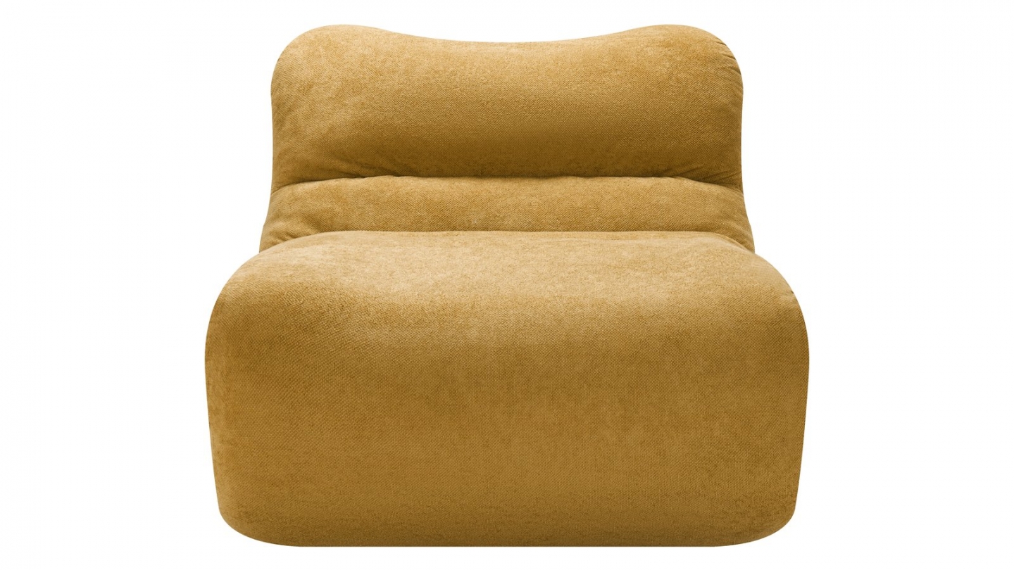 Chauffeuse compressée en tissu chenille bronze - Nido Chauffeuse compressée en tissu chenille bronze - Nido