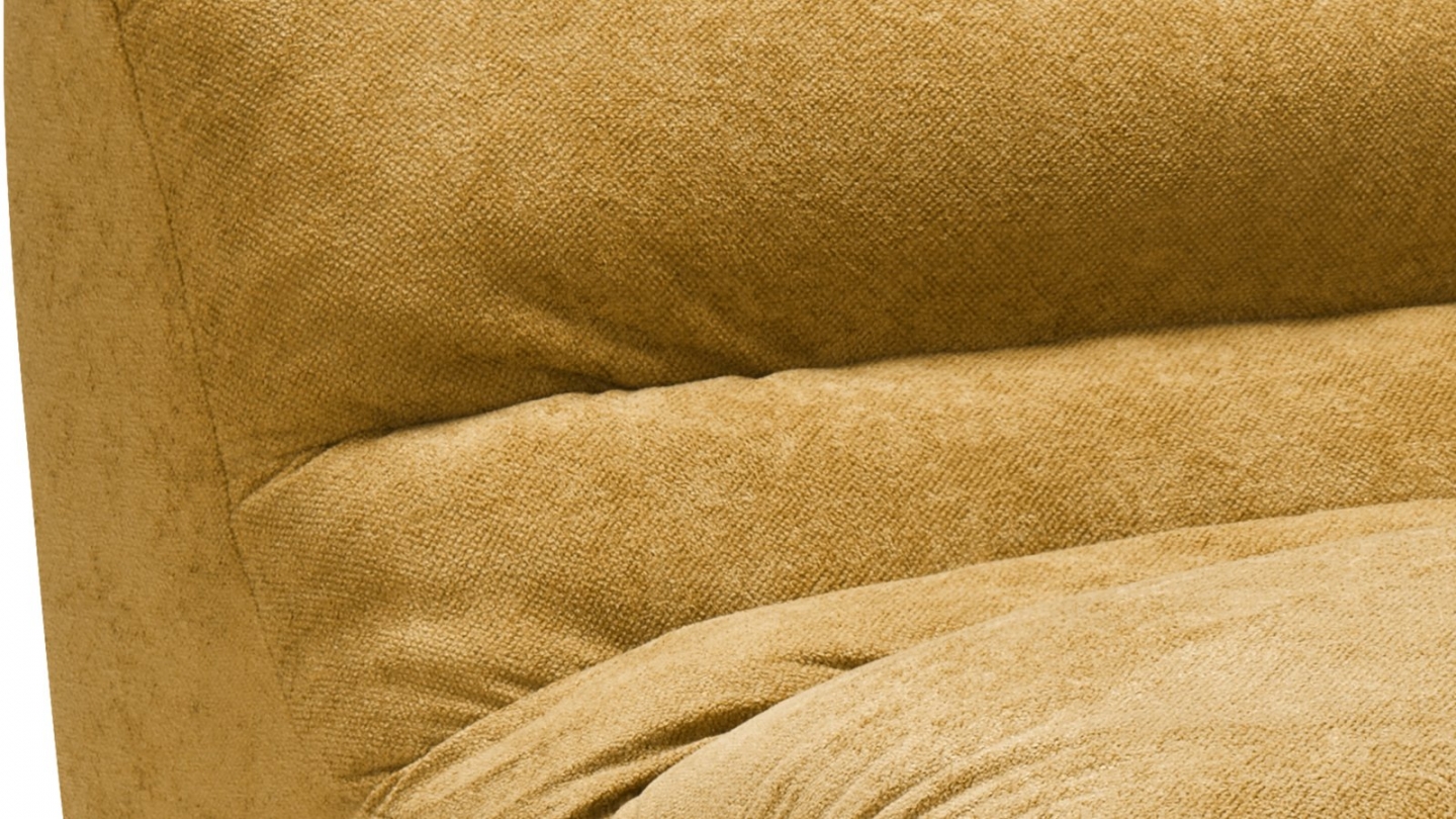 Chauffeuse compressée en tissu chenille bronze - Nido Chauffeuse compressée en tissu chenille bronze - Nido
