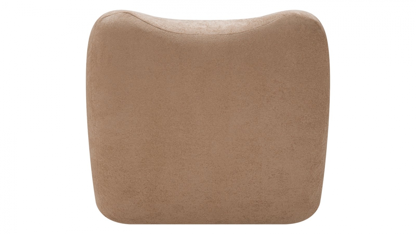 Chauffeuse compressée en tissu chenille moka - Nido Chauffeuse compressée en tissu chenille moka - Nido
