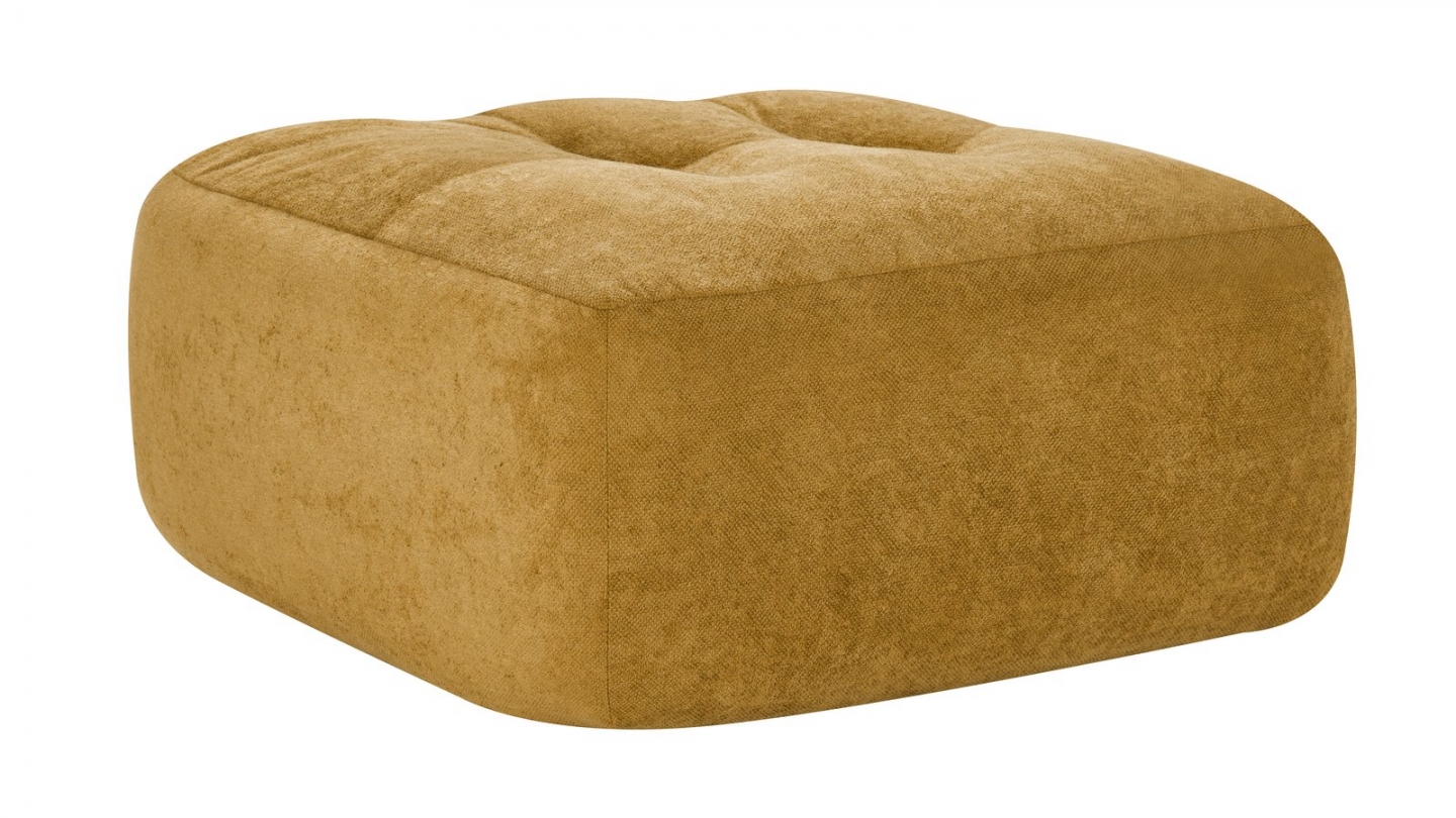 Pouf compressé en tissu chenille bronze - Nido Pouf compressé en tissu chenille bronze - Nido