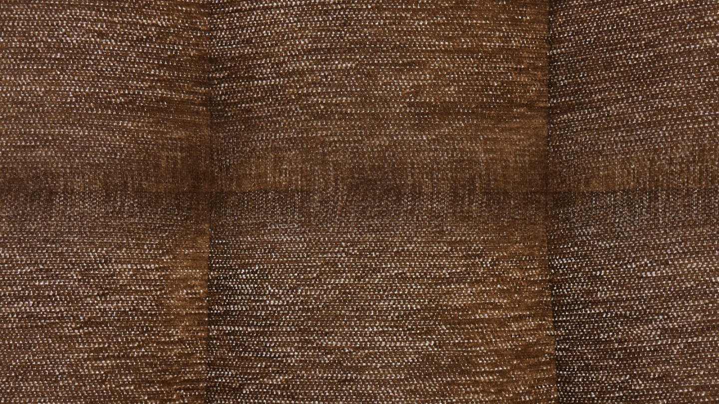 Pouf compressé en tissu chenille marron - Nido Pouf compressé en tissu chenille marron - Nido