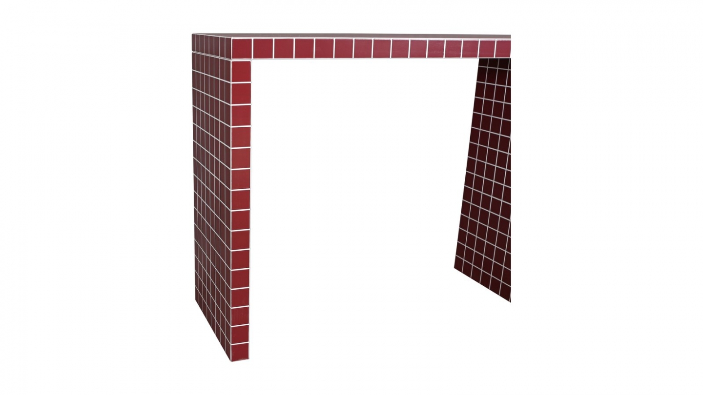 Console effet mosaïque bordeaux 100 cm - Ibiza Console effet mosaïque bordeaux 100 cm - Ibiza