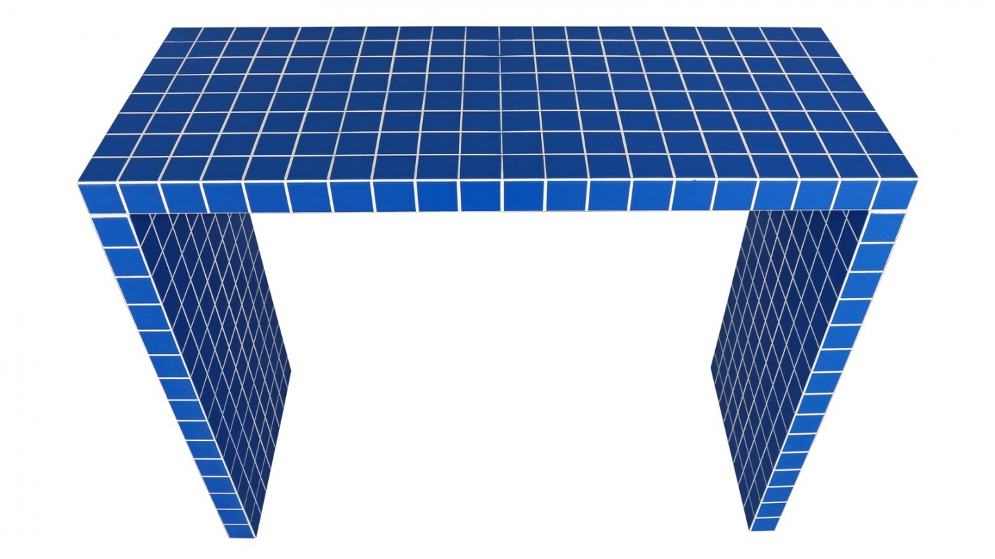 Console effet mosaïque bleu électrique 100 cm - Ibiza Console effet mosaïque bleu électrique 100 cm - Ibiza