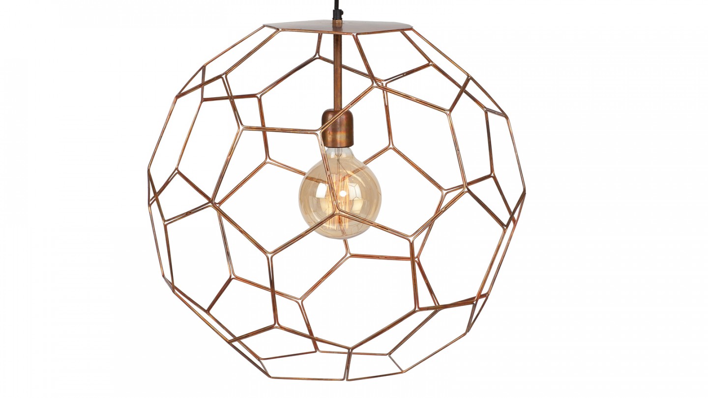 Suspension en fil de fer cuivre S - Collection Marrakesh - It's About Romi