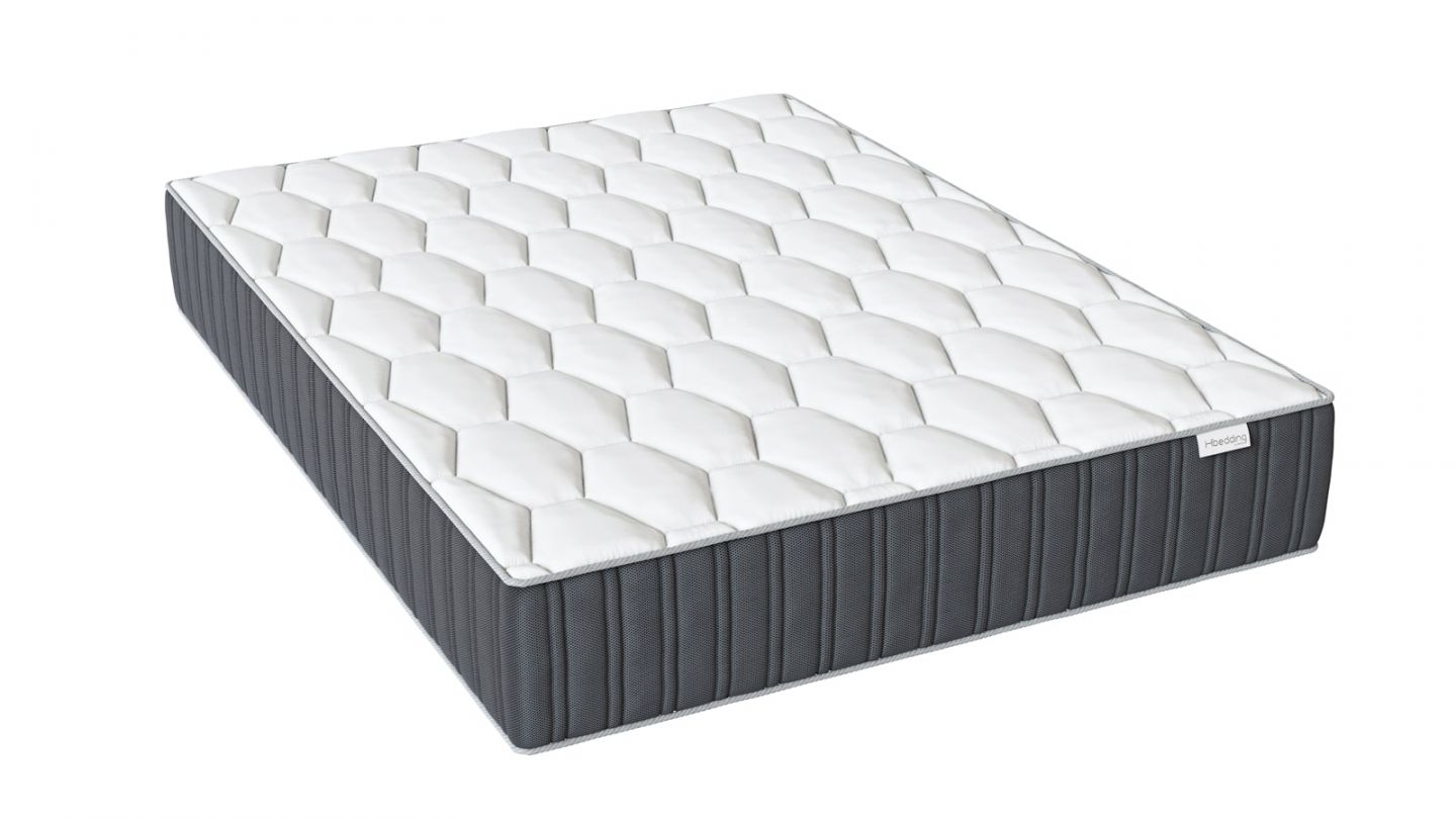 Matelas mémoire de forme 140x190 Memo Prestige Hbedding - Mousse ergonomique, mousse HR 35kg et mousse à effet mémoire de forme