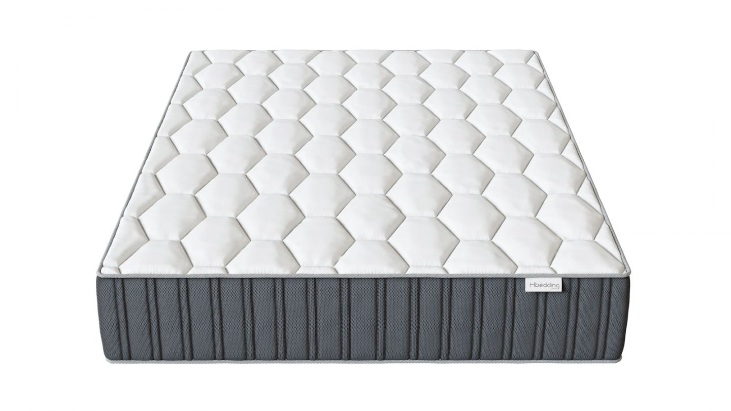 Matelas mémoire de forme 140x190 Memo Prestige Hbedding - Mousse ergonomique, mousse HR 35kg et mousse à effet mémoire de forme