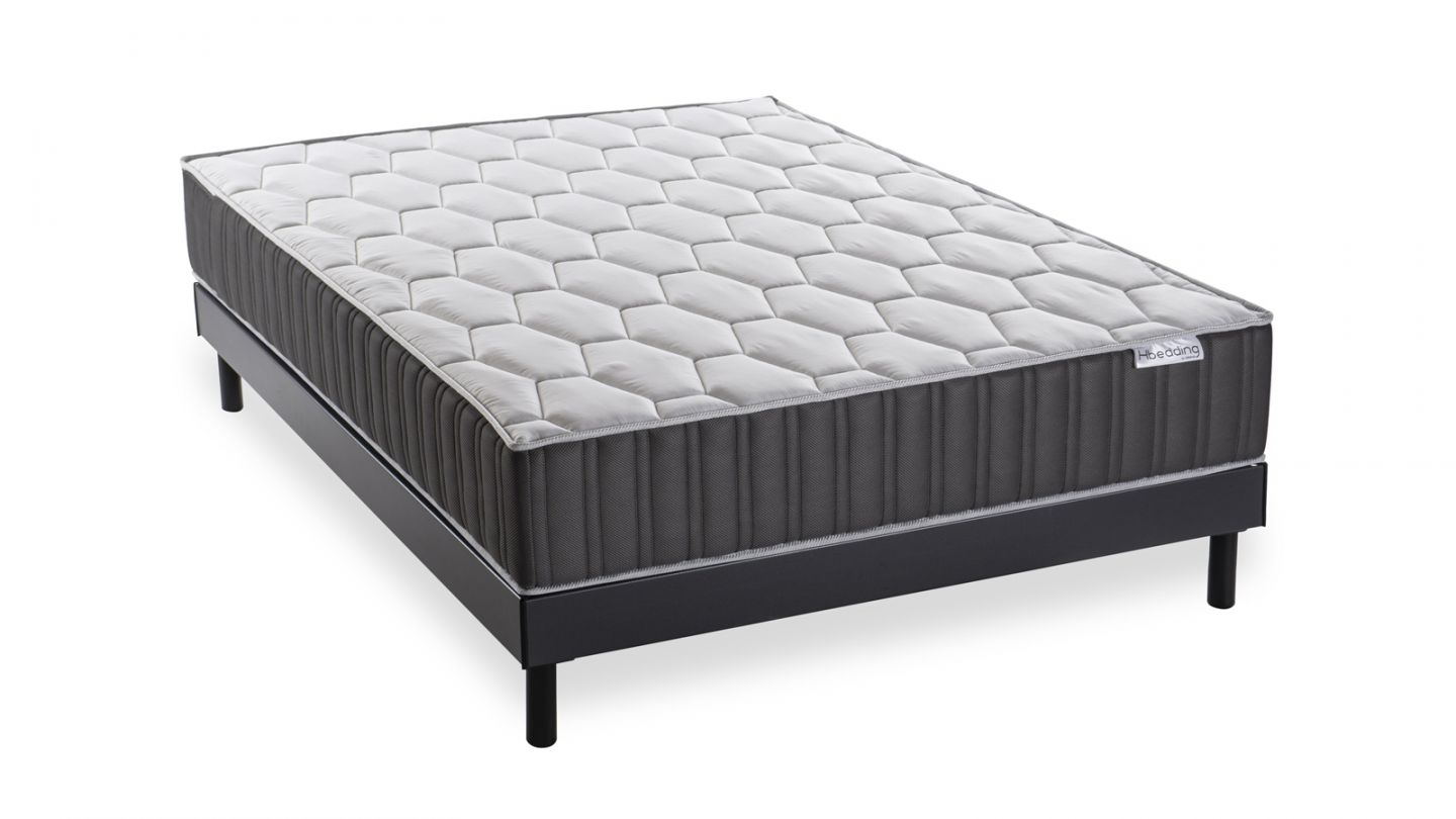 King Of Dreams Matelas Ferme 140x190 Cm Pour Sommier Articulé - 19 Cm Mousse Indéformable + Oreiller Mémoire De Forme Et Protège-matelas Offerts